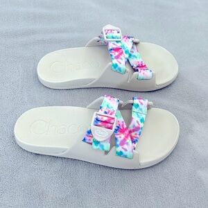 Chaco women’s Chillos slide sandal light tie dye